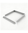Frame voor 60x60 LED-paneel - Snelle montage set, plastic hoeken, witte rand, 65mm hoog