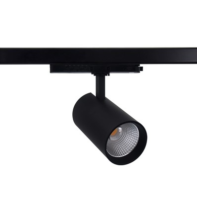 25-30W 3-fase CCT Triac railspot - RA98, instelbare CCT & watt, Zwart