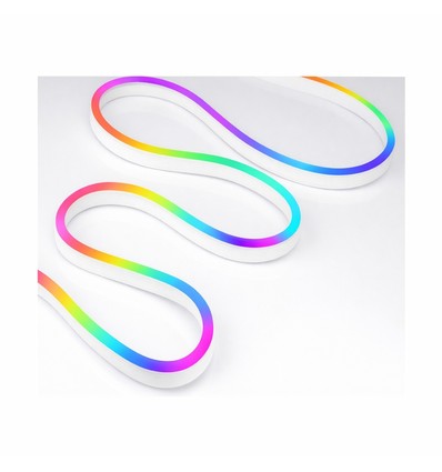 5m 1W/m RGB digitale Neon Flex set - USB 5V, 30 LED p/m, IP54, incl. afstandsbediening