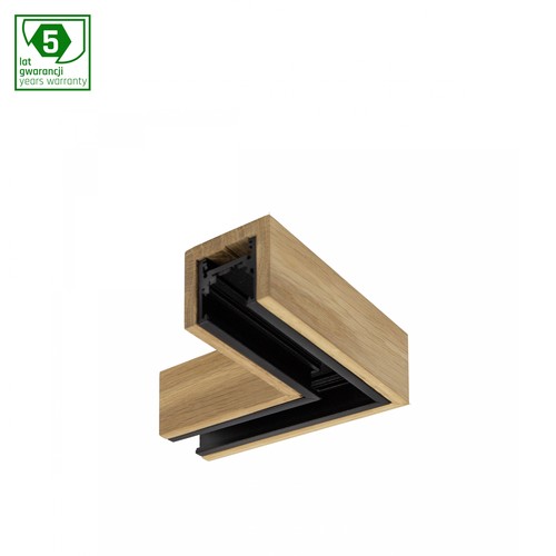 System Shift L-connector voor Wood Slim - Horizontaal, zwart