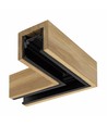System Shift L-connector voor Wood Slim - Horizontaal, zwart
