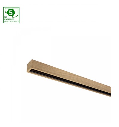 2m System Shift Wood Slim rail - Zwart, 2000mm