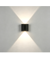6 st. 2W CURVE wandlamp - IP65, zwart, up/down, buiten, incl. lichtbron