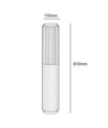 FYRON Bollard tuinlamp, Zwart - E27, 61 cm, IP54 buiten, bolder