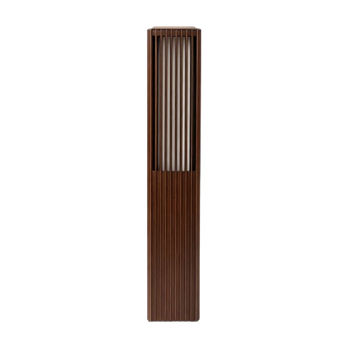FYRON Bollard tuinlamp, Coffee - E27, 61 cm, IP54 buiten, bolderkar