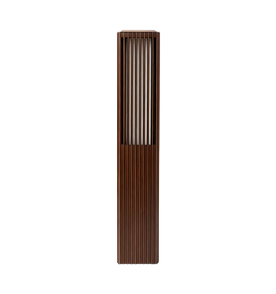 FYRON Bollard tuinlamp, Coffee - E27, 61 cm, IP54 buiten, bolderkar