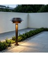 Antiek messingkleurige tuinlamp - E14, 60 cm, IP54 buiten, excl. lichtbron