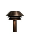 Antiek messingkleurige tuinlamp - E14, 60 cm, IP54 buiten, excl. lichtbron
