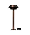 Antiek messingkleurige tuinlamp - E14, 60 cm, IP54 buiten, excl. lichtbron