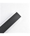 100cm langwerpige wandlamp - Zwart, vierkant, binnen / buiten, IP65, incl. lichtbron