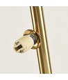 DENIA 10xG9 vloerlamp messing/wit - 160cm, wit mat glas, zonder lichtbron