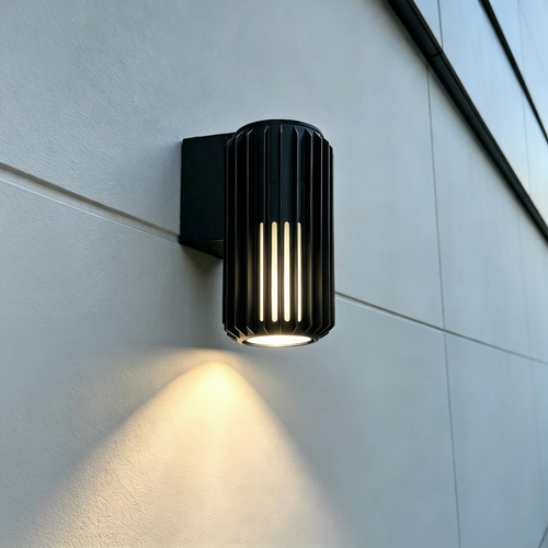 FYRON Wall wandlamp, Zwart - E27, IP54 buiten