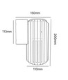 FYRON Wall wandlamp, Coffee - E27, IP54 buiten