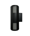 FYRON Duo up/down wandlamp, Zwart - E27, IP54, buiten