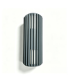 FYRON Duo op/neer wandlamp, Grijs - E27, IP54, buiten
