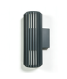 FYRON Duo op/neer wandlamp, Grijs - E27, IP54, buiten