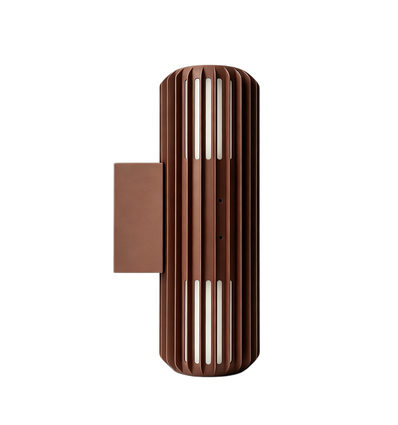 FYRON Duo op/neer wandlamp, Coffee - E27, IP54, buiten
