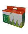 3-pak E27 9W LED-lamp - Warm wit