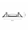 MR16 of GU10 Downlight - Zonder lichtbron en fitting, zwart, Gat: Ø7,5 cm