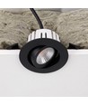 7W RA96 CCT + DimToWarm inbouwspot voor isolatie - Dimbaar, Gat: Ø6,8 cm, Afm: Ø8,3 cm, zwart