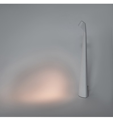 Oplaadbare LED tafellamp binnen/buiten - Wit, 40cm hoog, 3-staps dimbaar, IP44