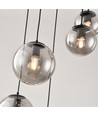 Altea 5xE27 grote clusterhanglamp voor hal, zwart - Ø40, zonder lichtbron