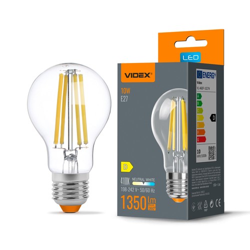 E27 10W LED filament lamp - A60, neutraal wit