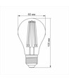 E27 10W LED filament lamp - A60, neutraal wit