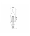 E14 6W LED kaarslamp filament - C37, neutraal wit