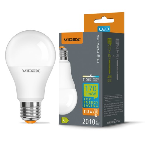 E27 11,8W LED lamp - A60, neutraal wit