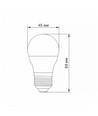 E27 6W LED kogellamp - G45, neutraal wit
