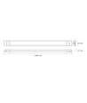 45W LED-armatuur - CCT, compleet, lineaire verlichting