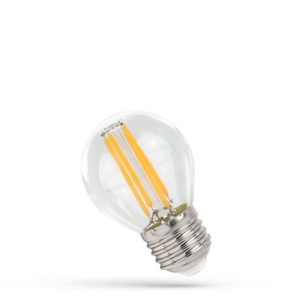 E27 5,5W LED kogellamp filament - G45, 300° stralingshoek