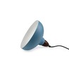 BIRK Petroleumblauw Ø24cm pendellamp - E27 fitting, 2m snoer, metaal / hout