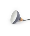 BIRK Blauw Ø19cm pendellamp - E27 fitting, 2m snoer, metaal / hout