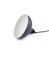 BIRK Grijs Ø19cm pendellamp - E27 fitting, 2m snoer, metaal / hout