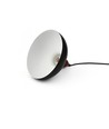 BIRK Zwart Ø24cm pendellamp - E27 fitting, 2m snoer, metaal / hout