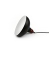 BIRK Zwart Ø24cm pendellamp - E27 fitting, 2m snoer, metaal / hout