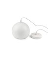 Witte Ø20cm hanglamp - E27 fitting, 2m snoer, metaal
