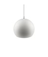 Witte Ø20cm hanglamp - E27 fitting, 2m snoer, metaal