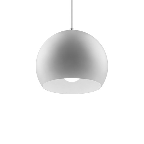 GLOBE Wit Ø20cm hanglamp - E27 fitting, 2m snoer, metaal