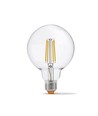 E27 7W LED filament lamp - G95, neutraal wit