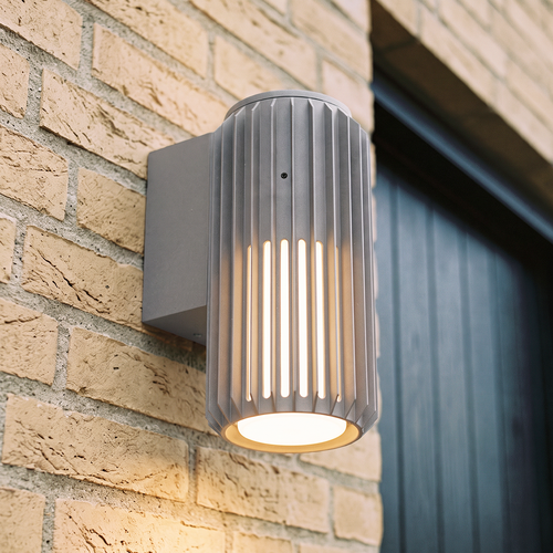 FYRON Wall wandlamp, Grijs - E27, IP54 buiten