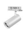3-Fase ZoomCCT spanningsrail set - 2m, Wit, 5 spots, incl. lichtbron