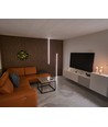 120cm LED Akoestisch Paneel Set, zwart - 2 stuks CCT LED strips met 60W voeding - WiFi of RF
