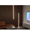 120cm LED Akoestisch Paneel Set, zwart - 2 stuks CCT LED strips met 60W voeding - WiFi of RF