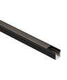 240cm LED Akoestisch Paneel Set, zwart - 2 stuks CCT LED strips (240cm) met 78W voeding - WiFi of RF