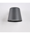 Avero GU10 wandlamp - Grijs, IP65, binnen/buiten, zonder lichtbron