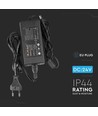 120cm LED Akoestisch Paneel Set, zwart - 2 stuks CCT LED strips met 60W voeding - WiFi of RF