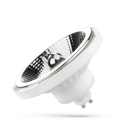 10W GU10 AR111 LED spot - wit, 20° stralingshoek, 5 jaar garantie